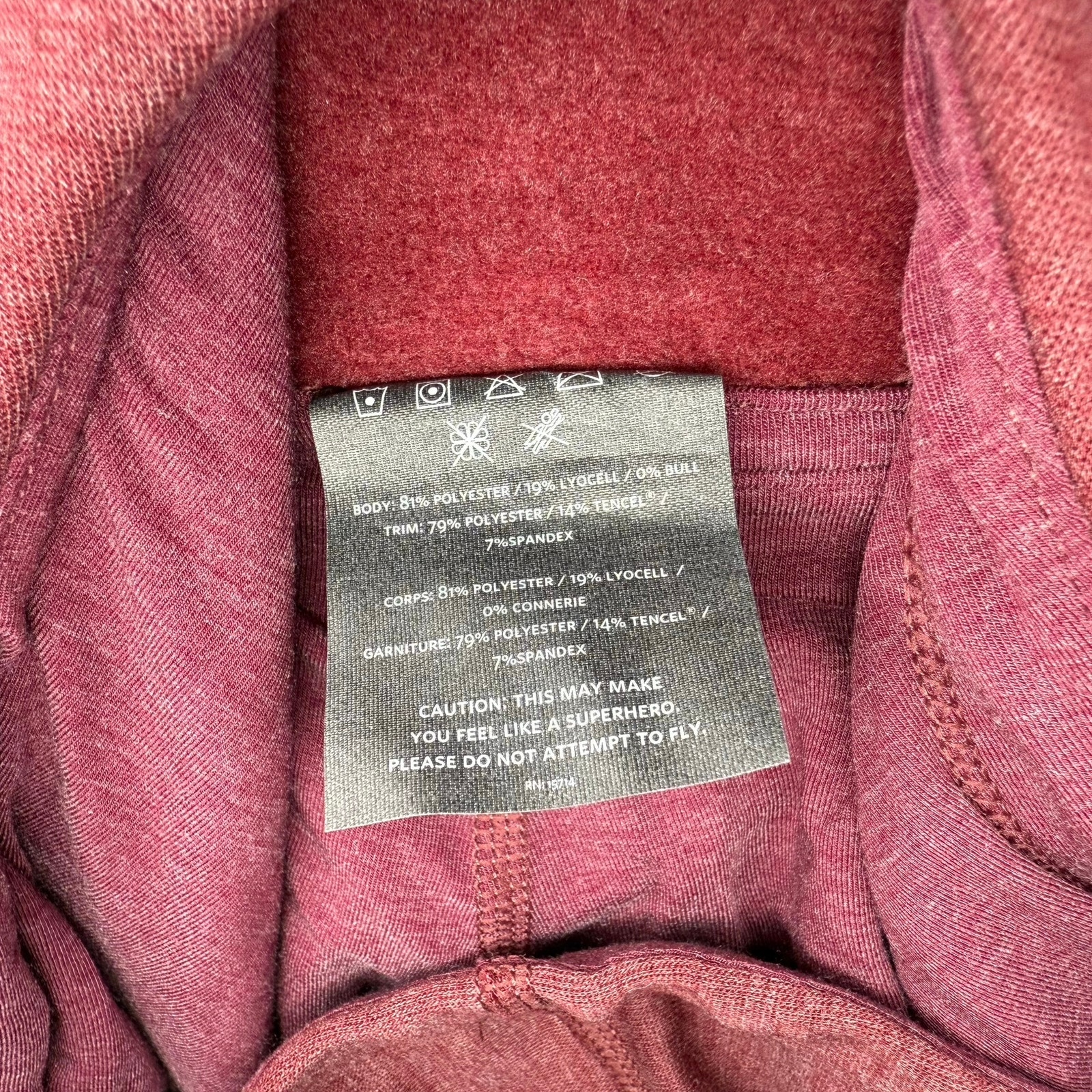 Nwt Nobull Women’s Hoodie Maroon Size Xs — image 5 of 5